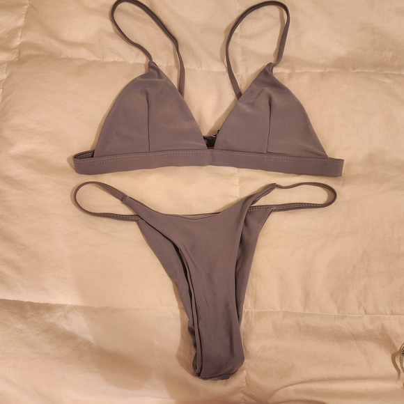 SHEIN Gray Bikini Set - Picture 1 of 8